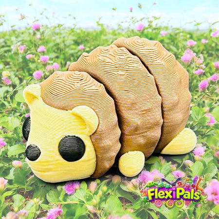 Hedgehog – 3D Printed Articulating Mini Figures – Flexible Poseable Collectible Toys – Customizable FlexiPal Minis for Display, Play, or Desk Decor – Creative Fidget Toys for Kids and Collectors - FlexiPals