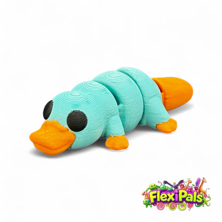 Platypus – 3D Printed Articulating Mini Figures – Flexible Poseable Collectible Toys – Customizable FlexiPal Minis for Display, Play, or Desk Decor – Creative Fidget Toys for Kids and Collectors - FlexiPals