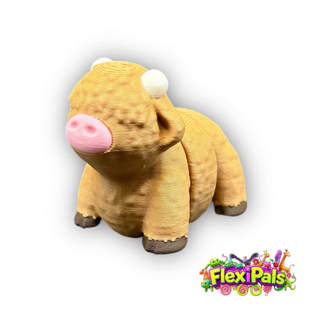 Flexi Highland Cow 3D printed articulating fidget toy