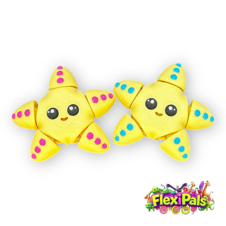 Starfish FlexiPal – 3D Printed Articulating Mini Figure – Flexible, Poseable Ocean Creature Toy – Fun Fidget for Kids and Sea Life Collectors – Ideal for Play, Display, or Desk Decor – FlexiPals Collectible