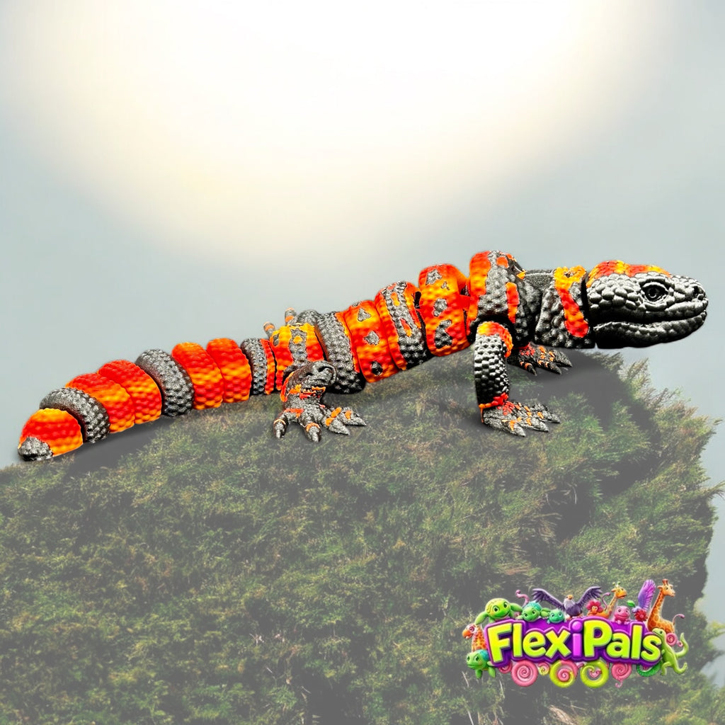 Flexi Gila Monster | 3D Printed Articulating Gila Monster Toy | Lizard Gift | Fidget Toy | Desk Toy | Sensory Toy | Lizard Toy | Raki-Box | Boxskull | RakiBox