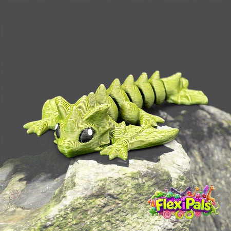 Wyvern – 3D Printed Articulating Mini Figures – Flexible Poseable Collectible Toys – Customizable FlexiPal Minis for Display, Play, or Desk Decor – Creative Fidget Toys for Kids and Collectors