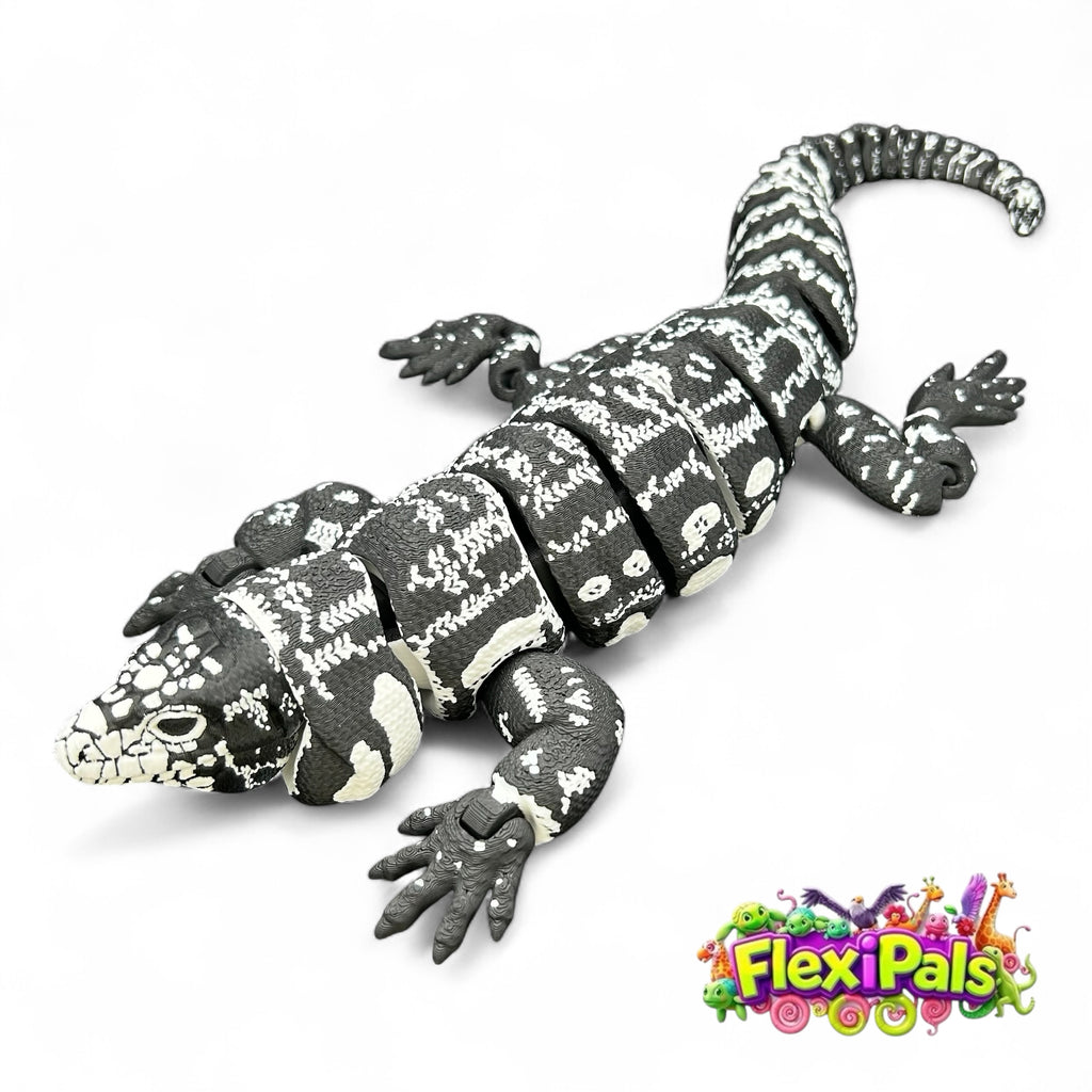 Educational Tegu Lizard Figure – Lifelike Tegu lizard model designed for reptile enthusiasts, collectors, and educational purposes.