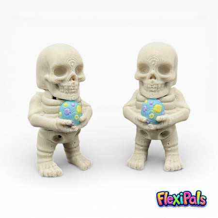 3D printed Easter skeleton flexi figure