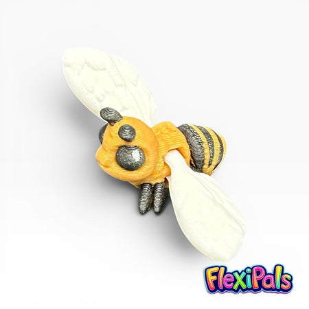 3D printed bee with flexible body and wings