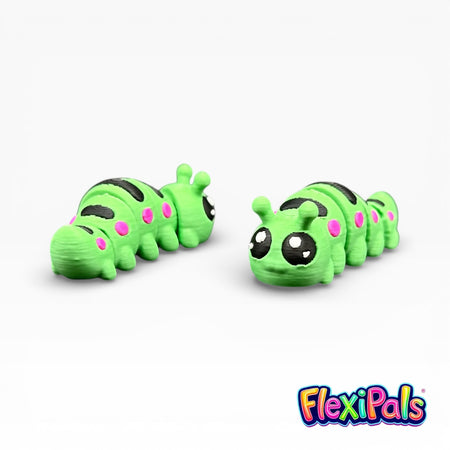 3D printed caterpillar with flexible segmented body