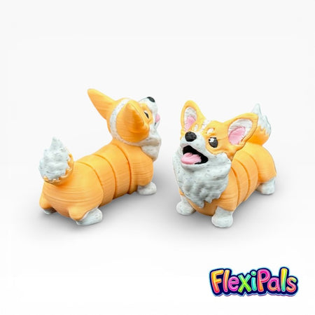 Articulated Flexi Corgi 3D printed dog fidget