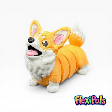 Articulated Flexi Corgi 3D printed dog fidget