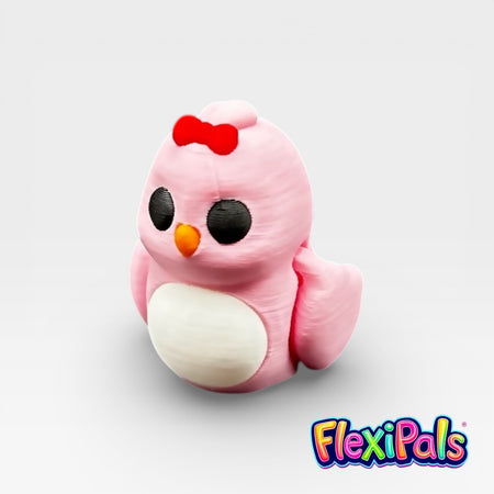 3D printed love bird figures with flexible wings