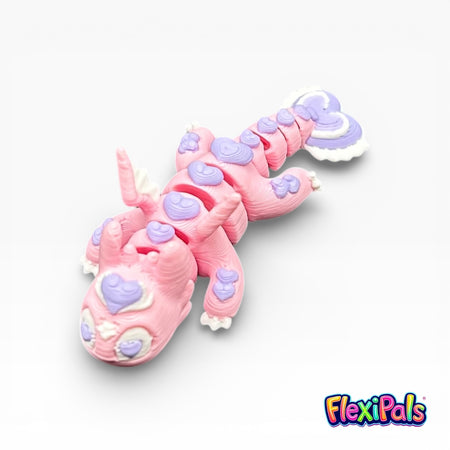 Articulated Flexi Love Dragon with heart details