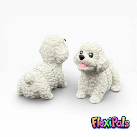 Articulated Flexi Poodle 3D printed dog fidget