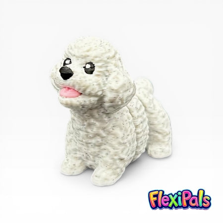 Articulated Flexi Poodle 3D printed dog fidget