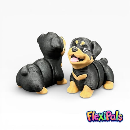 Articulated Flexi Rottweiler 3D printed dog figure