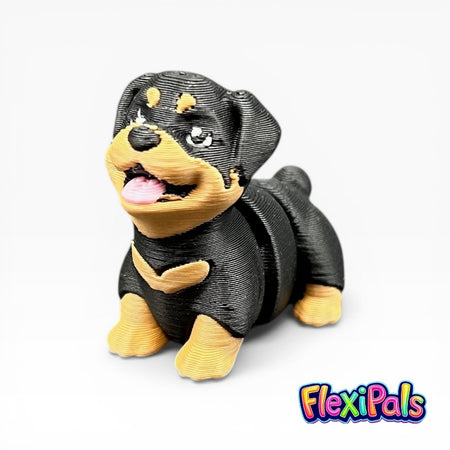 Articulated Flexi Rottweiler 3D printed dog figure
