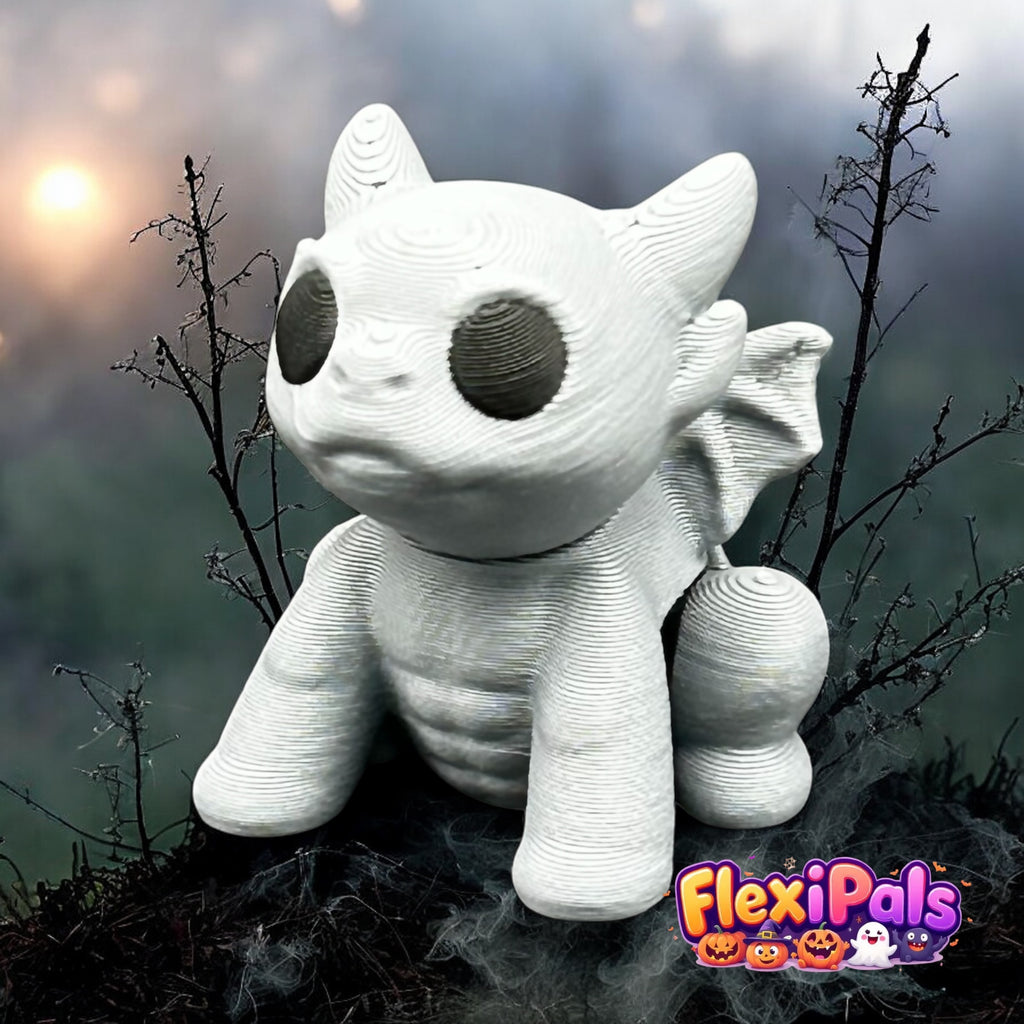 Halloween Gargoyle FlexiPal – 3D Printed Articulating Mini Figure – Flexible, Poseable Gothic Creature Toy with Wings – Fun Fidget for Kids and Collectors – Spooky Desk Decor or Halloween Display – FlexiPals Collectible
