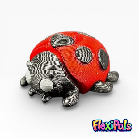 Articulated Flexi Ladybug 3D printed bug fidget